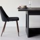 VENTURE DESIGN Night spisebordsstol - sort hr og stl med mocca 3D-papir