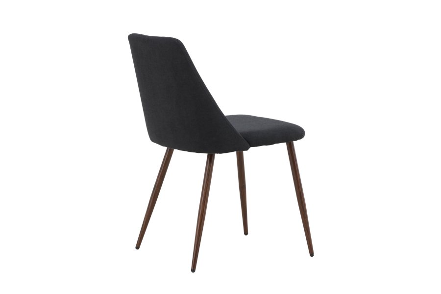 VENTURE DESIGN Night spisebordsstol - sort hr og stl med mocca 3D-papir