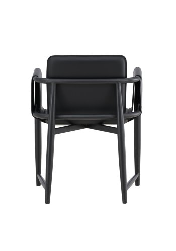 VENTURE DESIGN Bj&auml;re L�nestol 60x61x78 cm - Metalstel / Sort PU