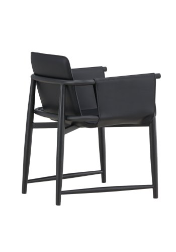 VENTURE DESIGN Bj&auml;re L�nestol 60x61x78 cm - Metalstel / Sort PU