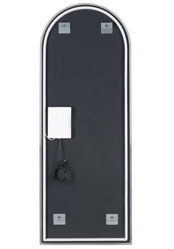 VENTURE DESIGN Skeppsvik x Josefin Lustig v�gspejl, m. lys - spejlglas og s�lv aluminium (70x185)