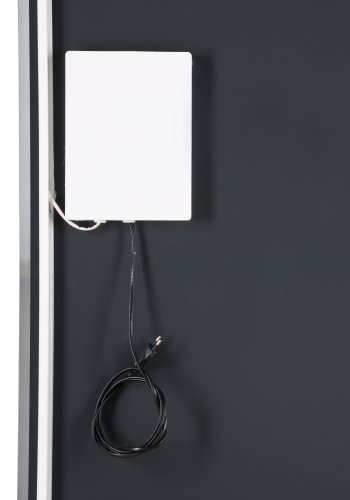 VENTURE DESIGN Skeppsvik x Josefin Lustig v�gspejl, m. lys - spejlglas og s�lv aluminium (70x185)