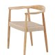 VENTURE DESIGN Lov&ouml;n Spisestole 2-pak - Gummitr�sstel Hvidvasket / Beige Reb