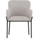 VENTURE DESIGN V&auml;t&ouml; Spisestol - Sort st�lstel / Beige stof
