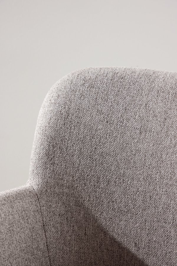 VENTURE DESIGN V&auml;t&ouml; Spisestol - Sort st�lstel / Beige stof