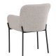 VENTURE DESIGN V&auml;t&ouml; Spisestol - Sort st�lstel / Beige stof