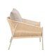 VENTURE DESIGN Louie Lounge Chair - Beige St�lstel / Reb Beige H�rstof