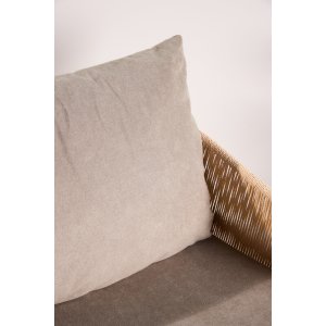 VENTURE DESIGN Louie Lounge Chair - Beige St�lstel / Reb Beige H�rstof