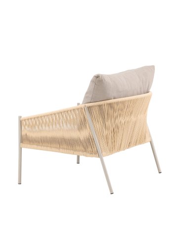 VENTURE DESIGN Louie Lounge Chair - Beige St�lstel / Reb Beige H�rstof