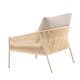 VENTURE DESIGN Louie Lounge Chair - Beige St�lstel / Reb Beige H�rstof