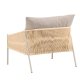 VENTURE DESIGN Louie Lounge Chair - Beige St�lstel / Reb Beige H�rstof