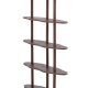 VENTURE DESIGN Moln bogreol, m. 5 hylder - MDF med mocca 3D-papir (105x30x140)