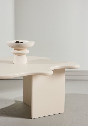 VENTURE DESIGN Flower sofabord - beige MDF (115x76x40)