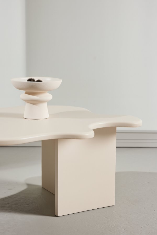 VENTURE DESIGN Blomster sofabord 115x76x40 cm - MDF beige maling FSC 100%