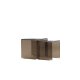 VENTURE HOME Telemark indskudsborde, kvadratisk - brun glas (42x42x42) (36x36x39) (s�t med 2)