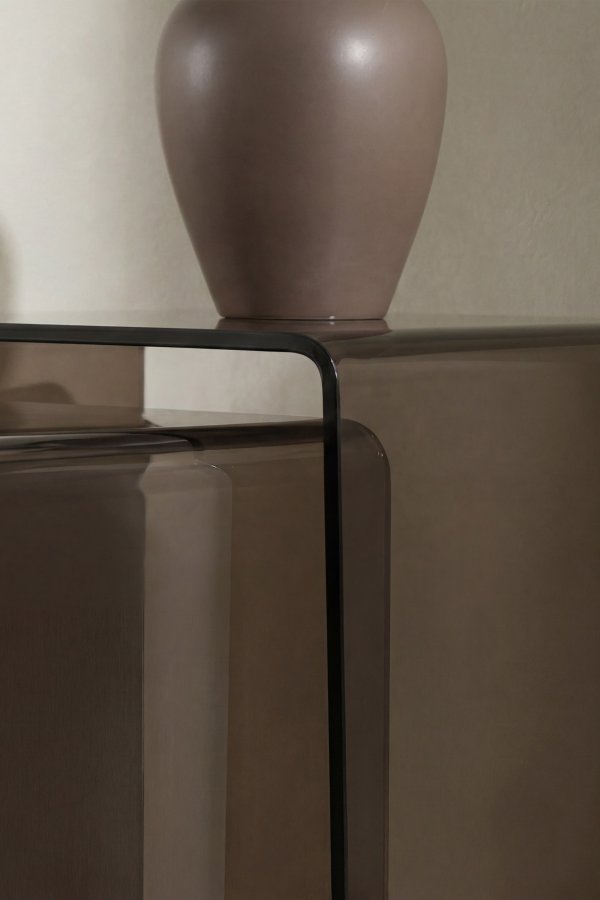 VENTURE HOME Telemark indskudsborde, kvadratisk - brun glas (42x42x42) (36x36x39) (s�t med 2)