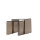 VENTURE HOME Telemark sidobord 42x42x42 cm, 36x36x39 cm - brunt glas