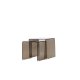 VENTURE HOME Telemark indskudsborde, kvadratisk - brun glas (42x42x42) (36x36x39) (s�t med 2)