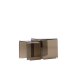 VENTURE HOME Telemark indskudsborde, kvadratisk - brun glas (42x42x42) (36x36x39) (s�t med 2)