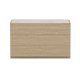 VENTURE HOME Noble kommode, m. 3 skuffer - 3D papirglas og natur MDF