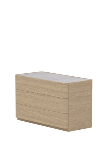 VENTURE HOME Noble l�da 48x100x60 cm - Naturlig MDF / 3D-pappersglas