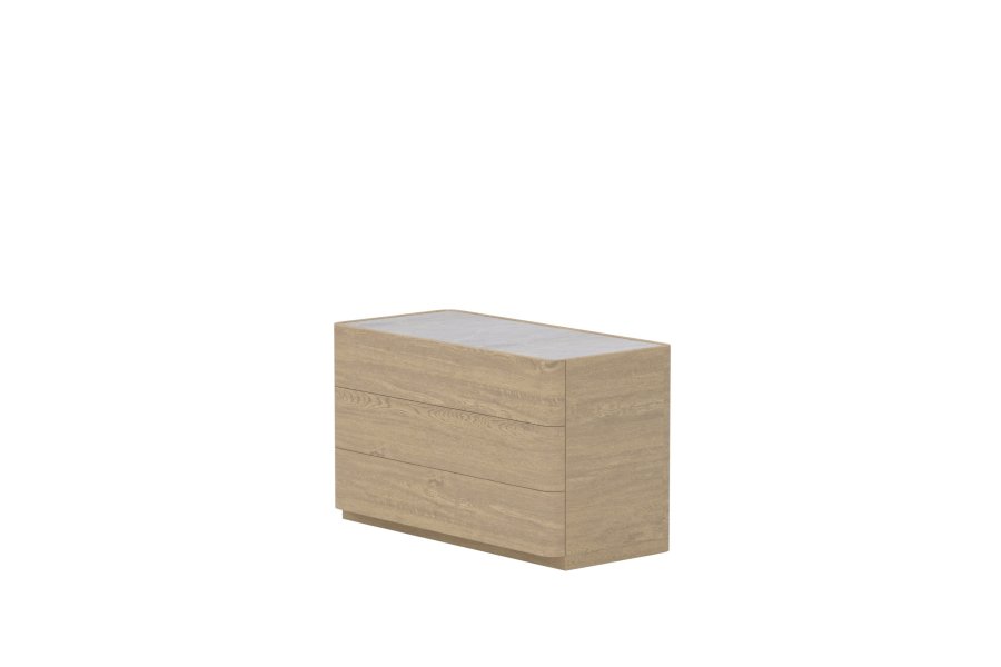 VENTURE HOME Noble l�da 48x100x60 cm - Naturlig MDF / 3D-pappersglas