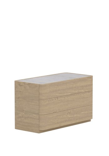 VENTURE HOME Noble l�da 48x100x60 cm - Naturlig MDF / 3D-pappersglas