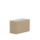 VENTURE HOME Noble l�da 48x100x60 cm - Naturlig MDF / 3D-pappersglas