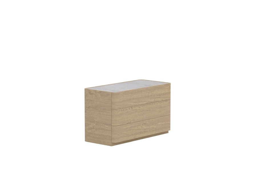VENTURE HOME Noble l�da 48x100x60 cm - Naturlig MDF / 3D-pappersglas