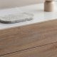VENTURE HOME Noble kommode, m. 3 skuffer - 3D papirglas og natur MDF