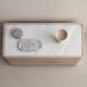 VENTURE HOME Noble kommode, m. 3 skuffer - 3D papirglas og natur MDF