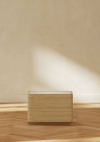VENTURE HOME Noble-l�da 40x50x36 cm - Naturlig MDF / 3D-pappersglas