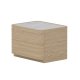 VENTURE HOME Noble kommode, m. 2 skuffer - 3D papirglas og natur MDF