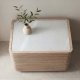 VENTURE HOME Noble kommode, m. 2 skuffer - 3D papirglas og natur MDF