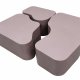 VENTURE HOME Nordland Soffbord 95x70,74x60, 40x40 cm - Brun /