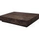 VENTURE HOME York Flat sofabord, kvadratisk - mocca MDF (80x80)