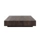VENTURE HOME York Flat sofabord, kvadratisk - mocca MDF (80x80)