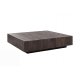 VENTURE HOME York Flat sofabord, kvadratisk - mocca MDF (80x80)