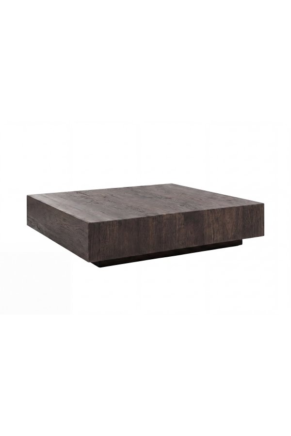 VENTURE HOME York Flat sofabord, kvadratisk - mocca MDF (80x80)