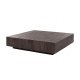 VENTURE HOME York Flat sofabord, kvadratisk - mocca MDF (80x80)