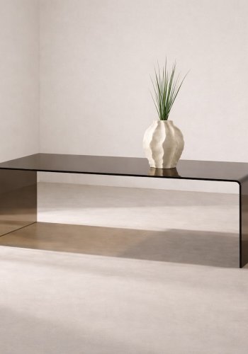 VENTURE HOME Telemark soffbord 120x60x41 cm - Brunt glas