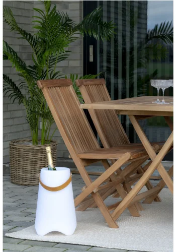 HOUSE NORDIC Bristol LED vinkjler, m. stropp, oppladbar - hvit polypropylen