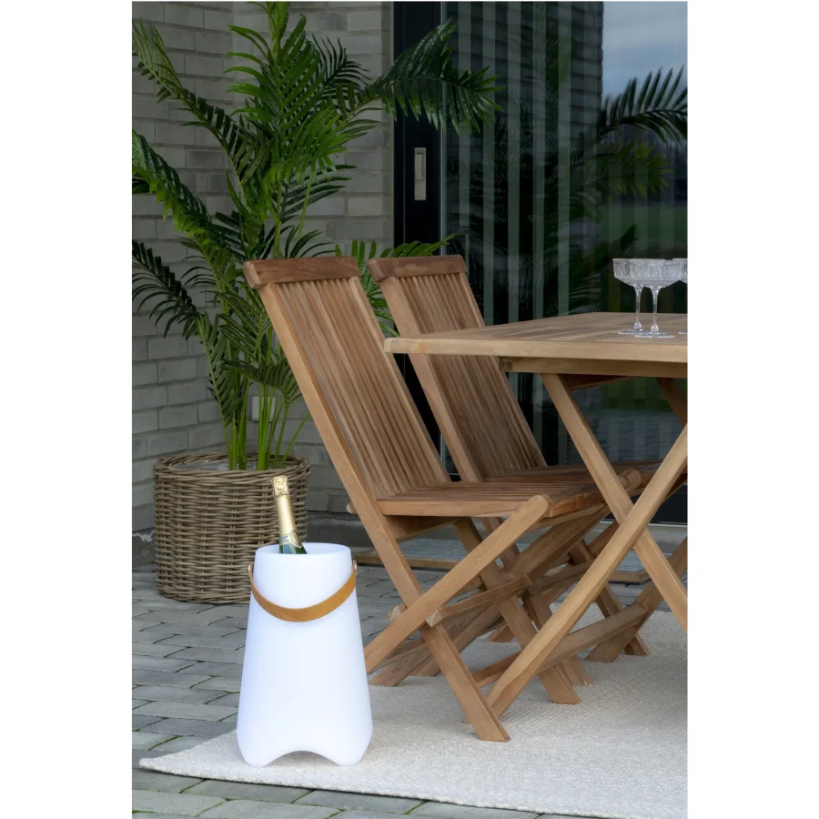 HOUSE NORDIC Bristol LED vinkjler, m. stropp, oppladbar - hvit polypropylen