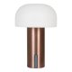 HOUSE NORDIC Soham LED-lampe - Lampe, oppladbar, hvit/kobber
