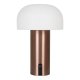 HOUSE NORDIC Soham LED-lampe - Lampe, oppladbar, hvit/kobber
