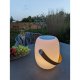 HOUSE NORDIC Cardiff LED-lampe - Lampe med lrreim, Bluetooth-hyttaler, oppladbar, hvit