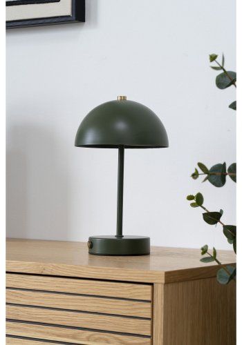 HOUSE NORDIC Holt LED-bordlampe - Bordlampe, oppladbar, grnn/messing