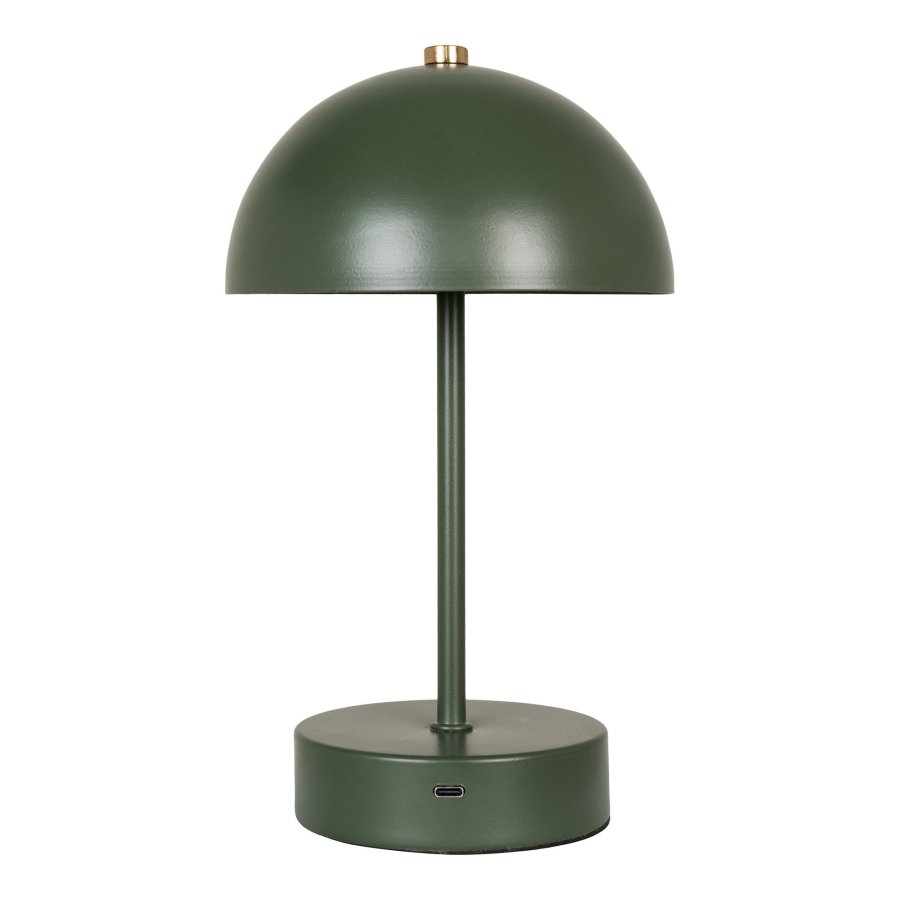 HOUSE NORDIC Holt LED-bordlampe - Bordlampe, oppladbar, grnn/messing