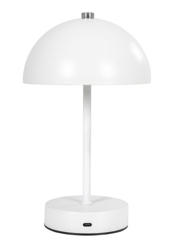 HOUSE NORDIC Holt LED-bordlampe, oppladbar - hvitt stl