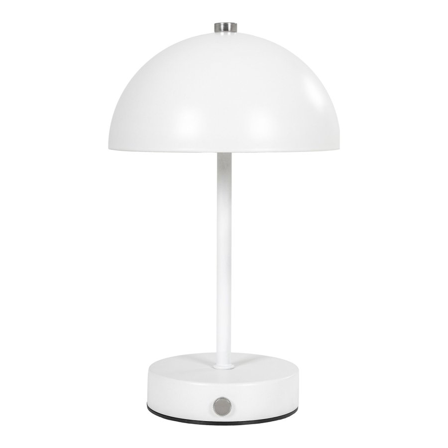 HOUSE NORDIC Holt LED-bordlampe, oppladbar - hvitt stl
